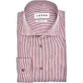 Ledub Overhemden Modern Fit rood normale fit