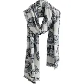 Next Sjaal navy / wit