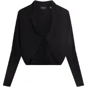 Ted Baker Gabrlaa Rondgebreide Korte Shrug Zwart Vest