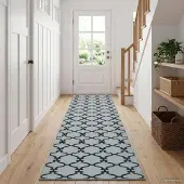 vidaXL Tapijt Runner ORIZ 1150 gsm Zwart gaaspatroon