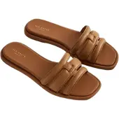 Ted Baker Leeiaa Platgeweven T-logo Bruine Slippers