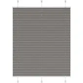 vidaXL Plissé rolgordijn 105x100 cm stofbreedte 104,4 cm antraciet