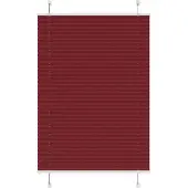 vidaXL Plissé rolgordijn 100x100 cm stofbreedte 99,4cm bordeauxrood