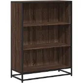 vidaXL Boekenkast 80,5x35x107,5 cm bewerkt hout bruin eikenkleur
