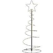 vidaXL LED kerstboom, 80 LED's, warm wit licht, 120 cm