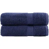 vidaXL Handdoeken SOLUND 2 st 600 g/m² 50x100 cm marineblauw