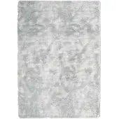 vidaXL Hoogpolig vloerkleed NAVARRA 240x340 cm polyester zilvergrijs