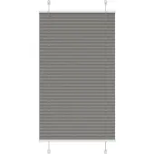 vidaXL Plissé rolgordijn 80x100 cm stofbreedte 79,4 cm antraciet