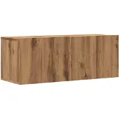 vidaXL Tv-wandmeubel 80x30x30 cm bewerkt hout artisanaal eikenkleurig