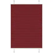 vidaXL Plissé rolgordijn 100x150 cm stofbreedte 99,4cm bordeauxrood