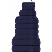 vidaXL 12-delige Handdoekenset FROGN 360 g/m² marineblauw