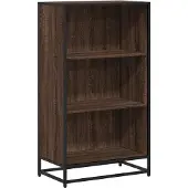 vidaXL Boekenkast 60x35x107,5 cm bewerkt hout bruin eikenkleur