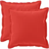 vidaXL Kussensloop 2 st HOUTEN Rood 45 x 45 cm Polyester