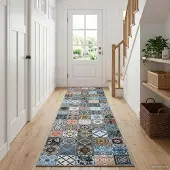 vidaXL Tapijt Runner ORIZ 1150 gsm Blauw