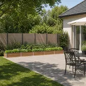 vidaXL Verhoogde Tuinbak Houten Bruin 400 x 40 x 24 cm
