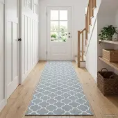 vidaXL Tapijt Runner ORIZ 1150 gsm Grijs en wit