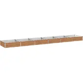 vidaXL Verhoogde Tuinbak Houten Bruin 480 x 80 x 24 cm