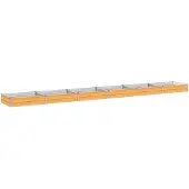 vidaXL Verhoogde Tuinbak Naturel 600 x 80 x 24 cm koudgewalst staal