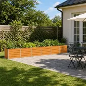 vidaXL Verhoogde Tuinbak Naturel 480 x 40 x 55 cm koudgewalst staal