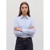Vero Moda Blouse 'VMARIA' lichtblauw / donkergrijs / wit