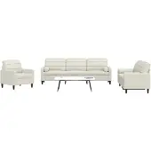 vidaXL 3-delige Loungeset met kussens en bolsters fluweel crèmekleurig