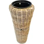 Van der leeden Regenton Rotan (50L) D49/30H107Cm Grijs