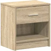 vidaXL Nachtkastje met lade 39x28x41 cm sonoma eikenkleurig