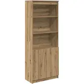 vidaXL Highboard 70x35x180 cm spaanplaat ambachtelijk eikenkleurig