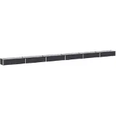 vidaXL Verhoogde Tuinbak Antraciet 600 x 40 x 24 cm
