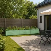 vidaXL Verhoogde Tuinbak Pastelgroen 480 x 40 x 55 cm