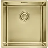 Franke BXM 210/110-40, Rechthoekig, Coating PVD roestvrij staal/messing, Goud, 1 kom, 400 x 410 mm, 20 cm