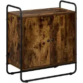 vidaXL Dressoir Gerookt eiken 68 x 35 x 75 cm Bewerkt hout