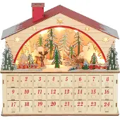 HOMCOM Adventskalender om zelf te vullen, met 24 vakken. Kerstkalender