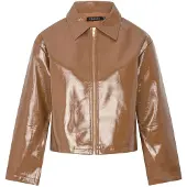 Ydence Dames Jassen Jacket Faye - Bruin - Maat S