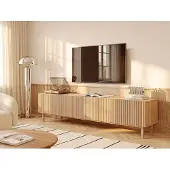 Vente-unique Tv-meubel met 2 deuren - Natuurlijk licht - ZUMEYA