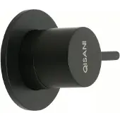 Qisani Flow inbouw wastafelkraan Zwart 21 cm