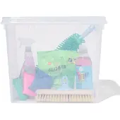 HEMA Opbergbox 52L London transparant 50x39x41 (transparant)