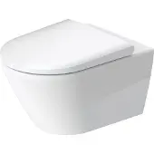 Duravit Toilet d-neo wand rimless diepspoel 54 cm durafix hoogglans wit