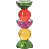 J-Line kandelaar - glas - multi - small