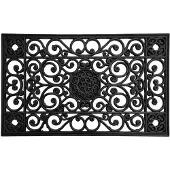 Oxide Rubberen matten Deurmat Buiten 45x75 cm - Zwart - Ajour
