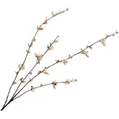 Silk-ka - Kunsttak - rozenbottel - creme - H121 cm