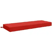 vidaXL Rugkussen SOEST 100% Polyester Rood 120 x 40 x 10 cm