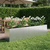 vidaXL Plantenbak zilver 280 x 40 x 60 cm Gegalvaniseerd staal