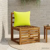 vidaXL Rugkussen PUTTEN 100% Polyester Helder groen 60 x 40 x 15 cm
