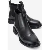 Forever & Always Sidney Leren Chelsea Boot met Gesp