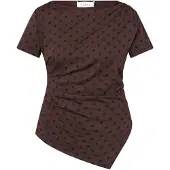 Sisters point Veda-Top1 - Dames top - Brown/black - Maat XS