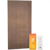 Blumfeldt Infrarood wandverwarming 700W – IP44, Wifi- & app-bediening, Thermostaat, 99 % efficiëntie, Oververhittingsbeveiliging, voor badkamer, Wandmontage, 0-37 °C, Houtdesign