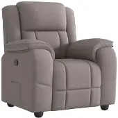 vidaXL Fauteuil verstelbaar stof taupe