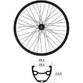 Mvtek E-bike 27.5´´ 6b Disc Tubeless Mtb Voorwiel