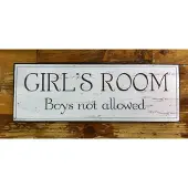 Long Island Living Girl's room tekstbordje